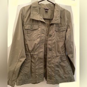 Eddie Bauer Women Utility Jacket Olive Green